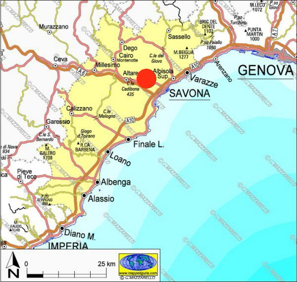 Risultati immagini per Altare  Savona mappa